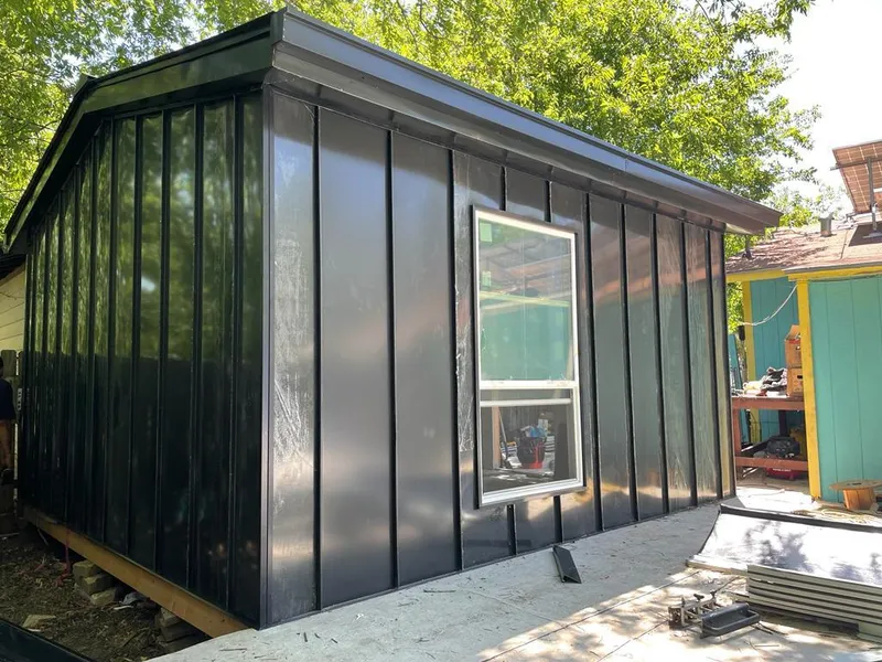 Black standing seam metal wall panels for Metal Roof Installation in El Dorado Hills